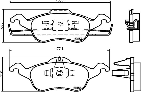 DON PCP1056 - Set placute frana,frana disc allinparts.ro