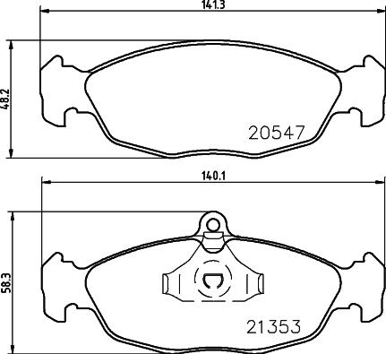 DON PCP1051 - Set placute frana,frana disc allinparts.ro