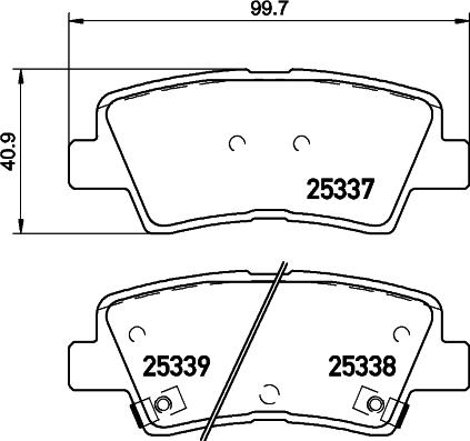 DON PCP1053 - Set placute frana,frana disc allinparts.ro