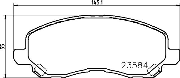 DON PCP1069 - Set placute frana,frana disc allinparts.ro
