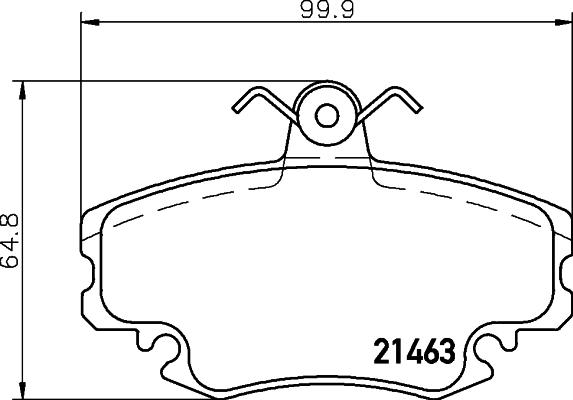 BENDIX 571326B - Set placute frana,frana disc allinparts.ro