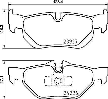 DON PCP1006 - Set placute frana,frana disc - allinparts.ro