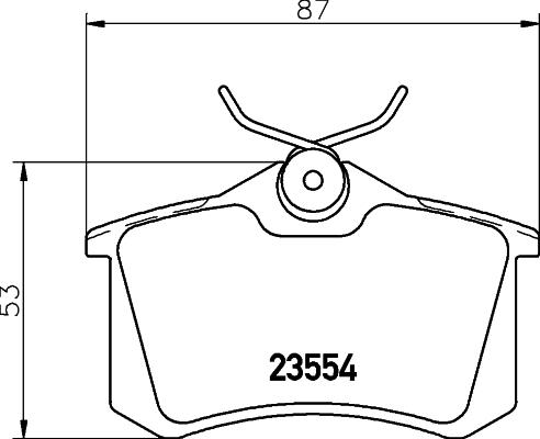 DON PCP1000 - Set placute frana,frana disc allinparts.ro