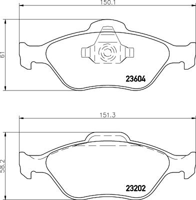 DON PCP1007 - Set placute frana,frana disc allinparts.ro