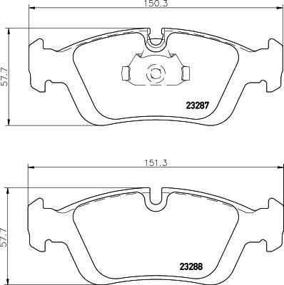 DON PCP1010 - Set placute frana,frana disc - allinparts.ro