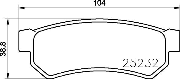 DON PCP1085 - Set placute frana,frana disc - allinparts.ro