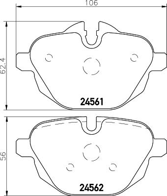 DON PCP1034 - Set placute frana,frana disc - allinparts.ro