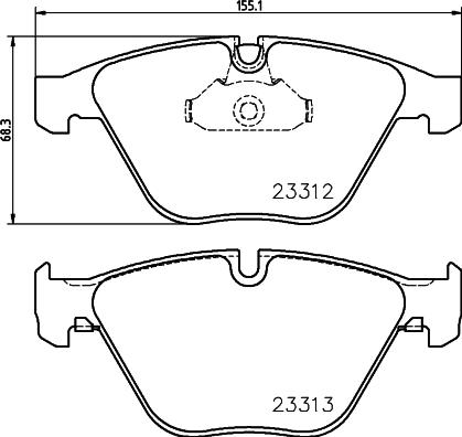 DON PCP1022 - Set placute frana,frana disc - allinparts.ro