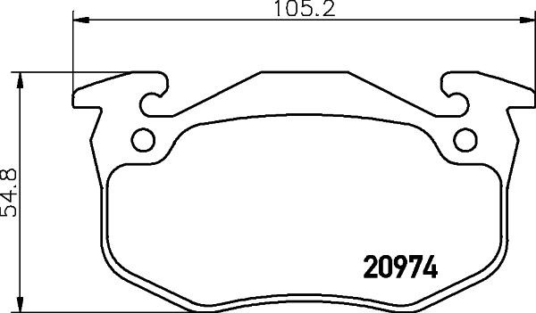 DON PCP1071 - Set placute frana,frana disc allinparts.ro