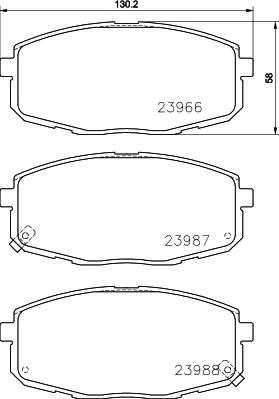 DON PCP1078 - Set placute frana,frana disc - allinparts.ro