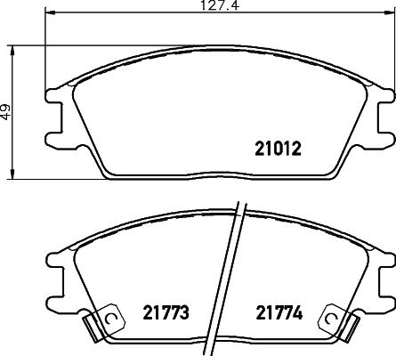 DON PCP1072 - Set placute frana,frana disc allinparts.ro