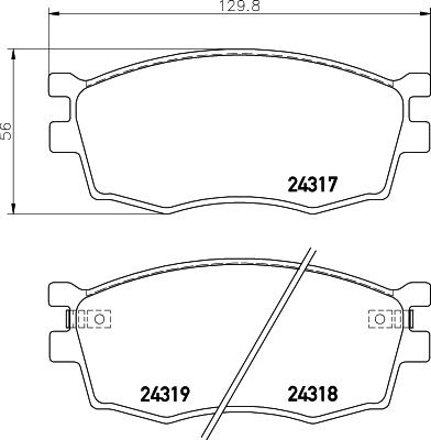 DON PCP1198 - Set placute frana,frana disc allinparts.ro