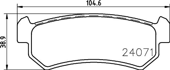 DON PCP1149 - Set placute frana,frana disc - allinparts.ro