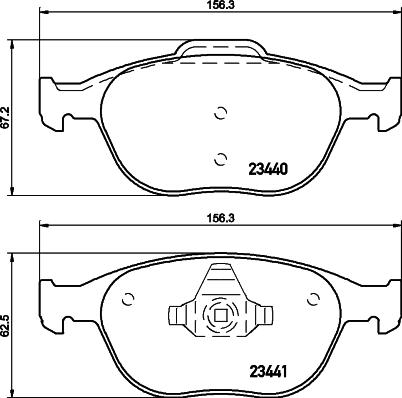 DON PCP1140 - Set placute frana,frana disc allinparts.ro