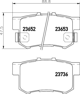 DON PCP1154 - Set placute frana,frana disc - allinparts.ro