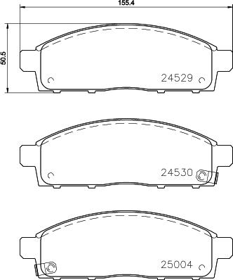 DON PCP1114 - Set placute frana,frana disc allinparts.ro