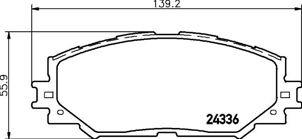 DON PCP1112 - Set placute frana,frana disc allinparts.ro