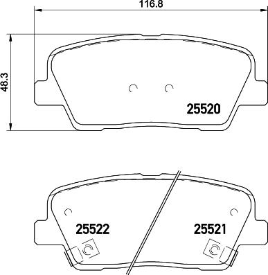 DON PCP1189 - Set placute frana,frana disc allinparts.ro