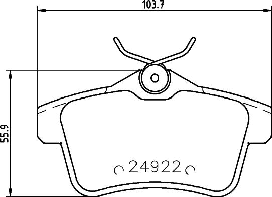 DON PCP1188 - Set placute frana,frana disc allinparts.ro