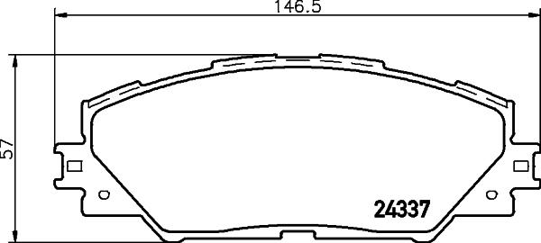 DON PCP1134 - Set placute frana,frana disc allinparts.ro