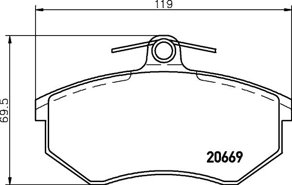 DON PCP1136 - Set placute frana,frana disc allinparts.ro