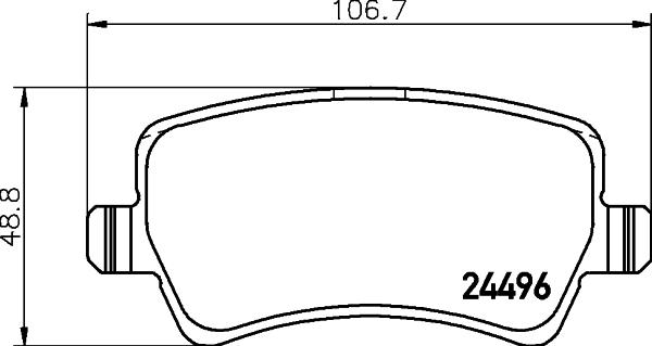 DON PCP1175 - Set placute frana,frana disc allinparts.ro