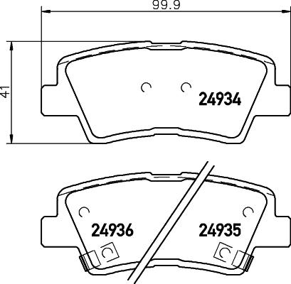 DON PCP1176 - Set placute frana,frana disc - allinparts.ro