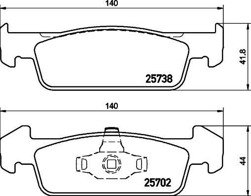 DON PCP1173 - Set placute frana,frana disc - allinparts.ro