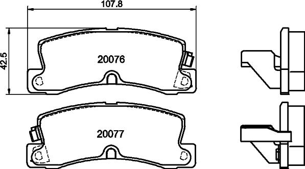 DON PCP1843 - Set placute frana,frana disc allinparts.ro