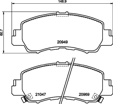 DON PCP1842 - Set placute frana,frana disc - allinparts.ro