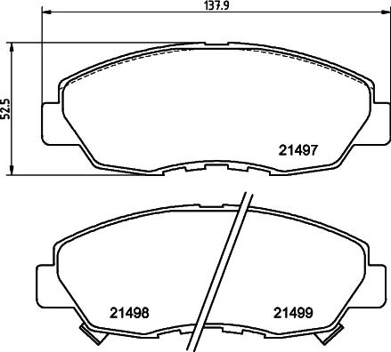 DON PCP1854 - Set placute frana,frana disc allinparts.ro
