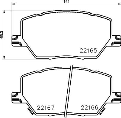 DON PCP1881 - Set placute frana,frana disc allinparts.ro