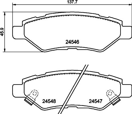 DON PCP1834 - Set placute frana,frana disc allinparts.ro