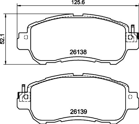 DON PCP1826 - Set placute frana,frana disc allinparts.ro