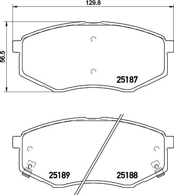 DON PCP1344 - Set placute frana,frana disc allinparts.ro