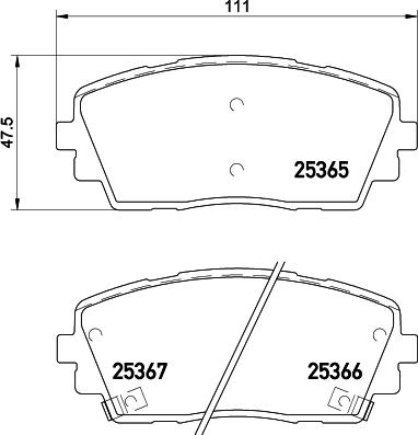 DON PCP1365 - Set placute frana,frana disc allinparts.ro
