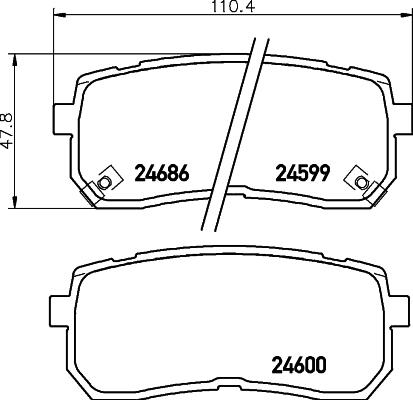 DON PCP1302 - Set placute frana,frana disc allinparts.ro