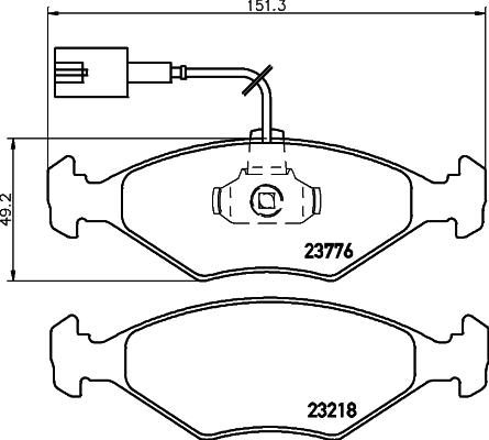 DON PCP1385 - Set placute frana,frana disc - allinparts.ro