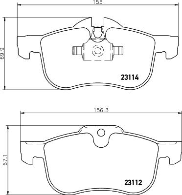 DON PCP1381 - Set placute frana,frana disc allinparts.ro