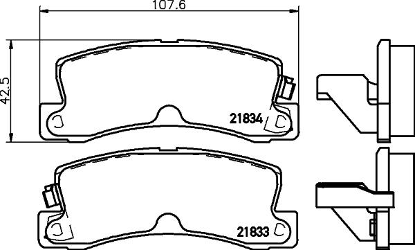 DON PCP1326 - Set placute frana,frana disc allinparts.ro