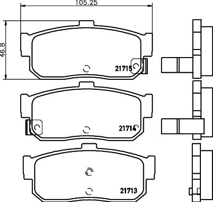 DON PCP1323 - Set placute frana,frana disc - allinparts.ro