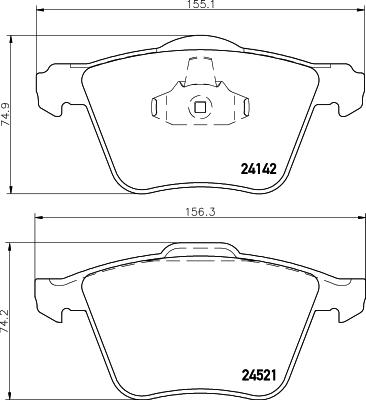 DON PCP1377 - Set placute frana,frana disc allinparts.ro
