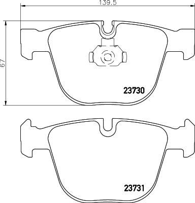 DON PCP1242 - Set placute frana,frana disc - allinparts.ro