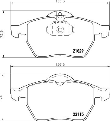 DON PCP1268 - Set placute frana,frana disc allinparts.ro