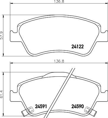 DON PCP1209 - Set placute frana,frana disc allinparts.ro