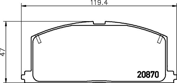 DON PCP1285 - Set placute frana,frana disc allinparts.ro