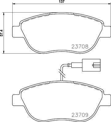 DON PCP1224 - Set placute frana,frana disc allinparts.ro