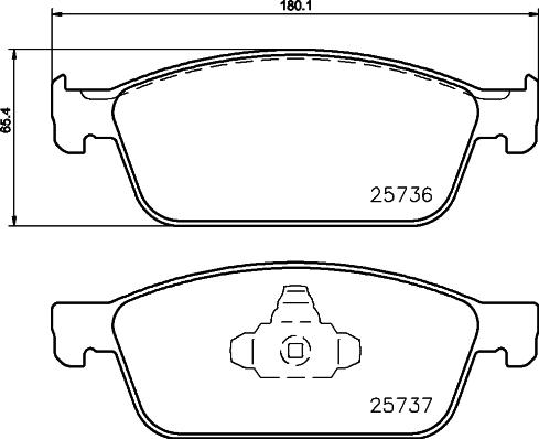 DON PCP1222 - Set placute frana,frana disc allinparts.ro