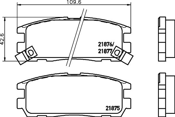 DON PCP1270 - Set placute frana,frana disc allinparts.ro