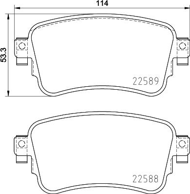 DON PCP1753 - Set placute frana,frana disc allinparts.ro